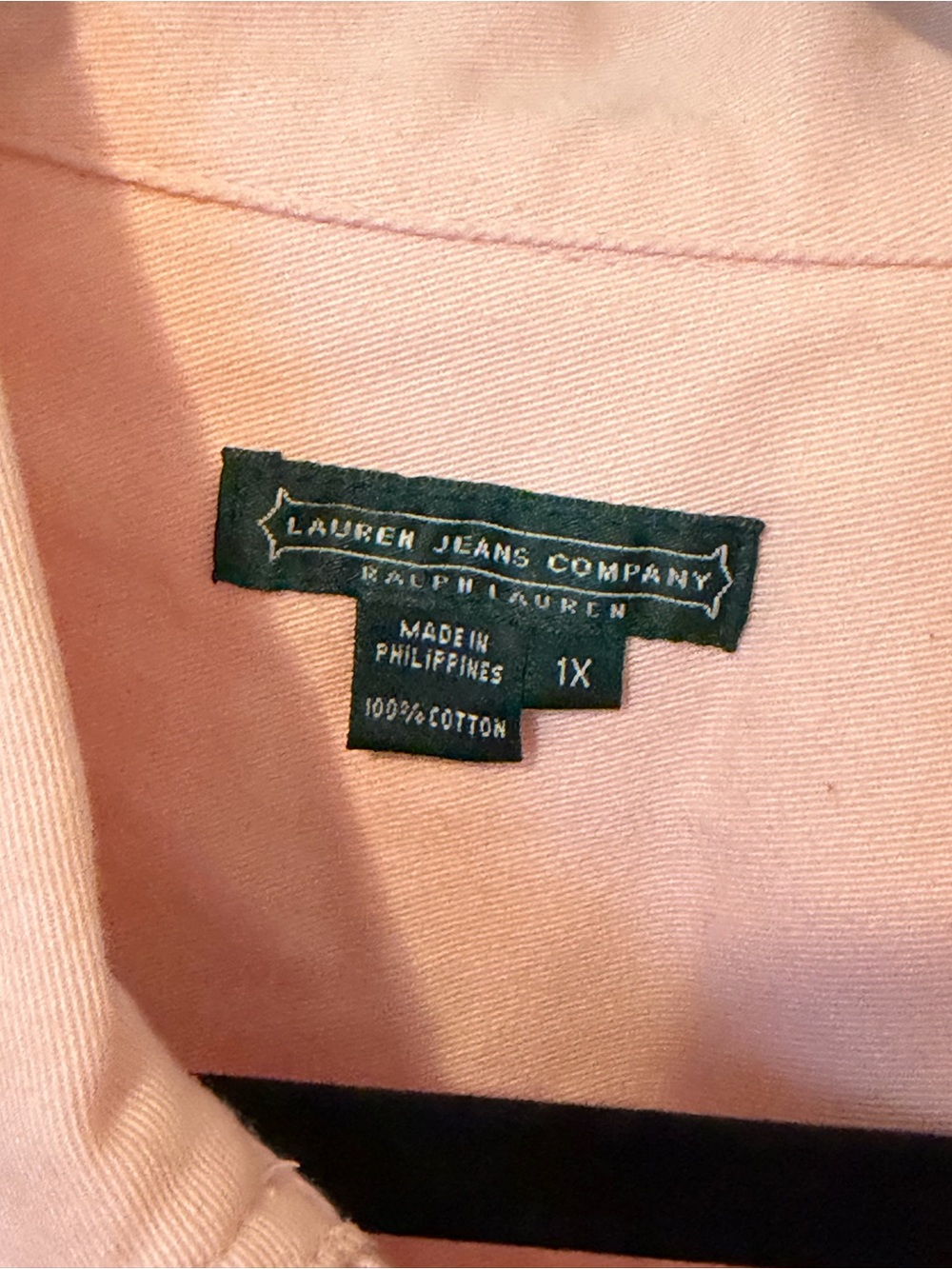 Lauren Ralph Lauren Pale Pink Denim Jacket 100% Cotton - Picture 2 of 3
